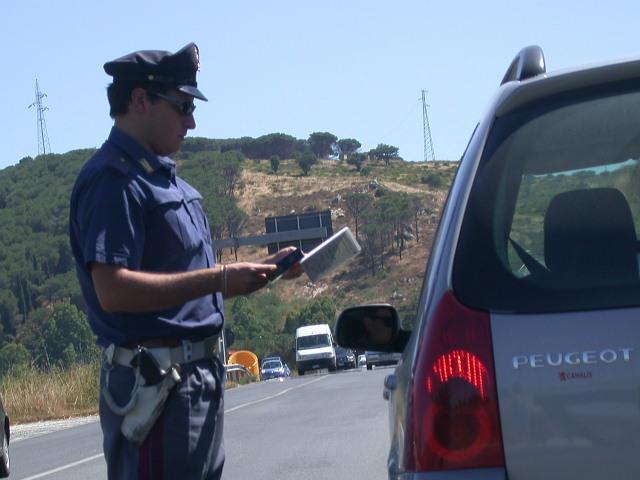 Polizia stradale, una foto di repertorio