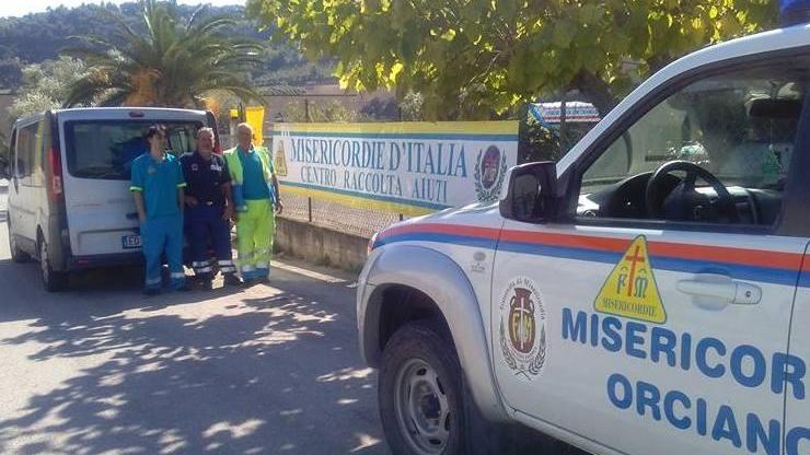 La Misericordia e i tecnici del Comune in aiuto dei terremotati
