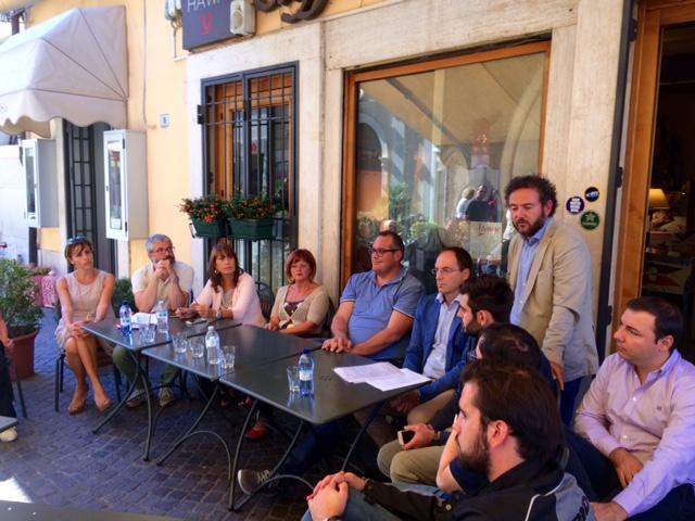 Un momento della conferenza stampa