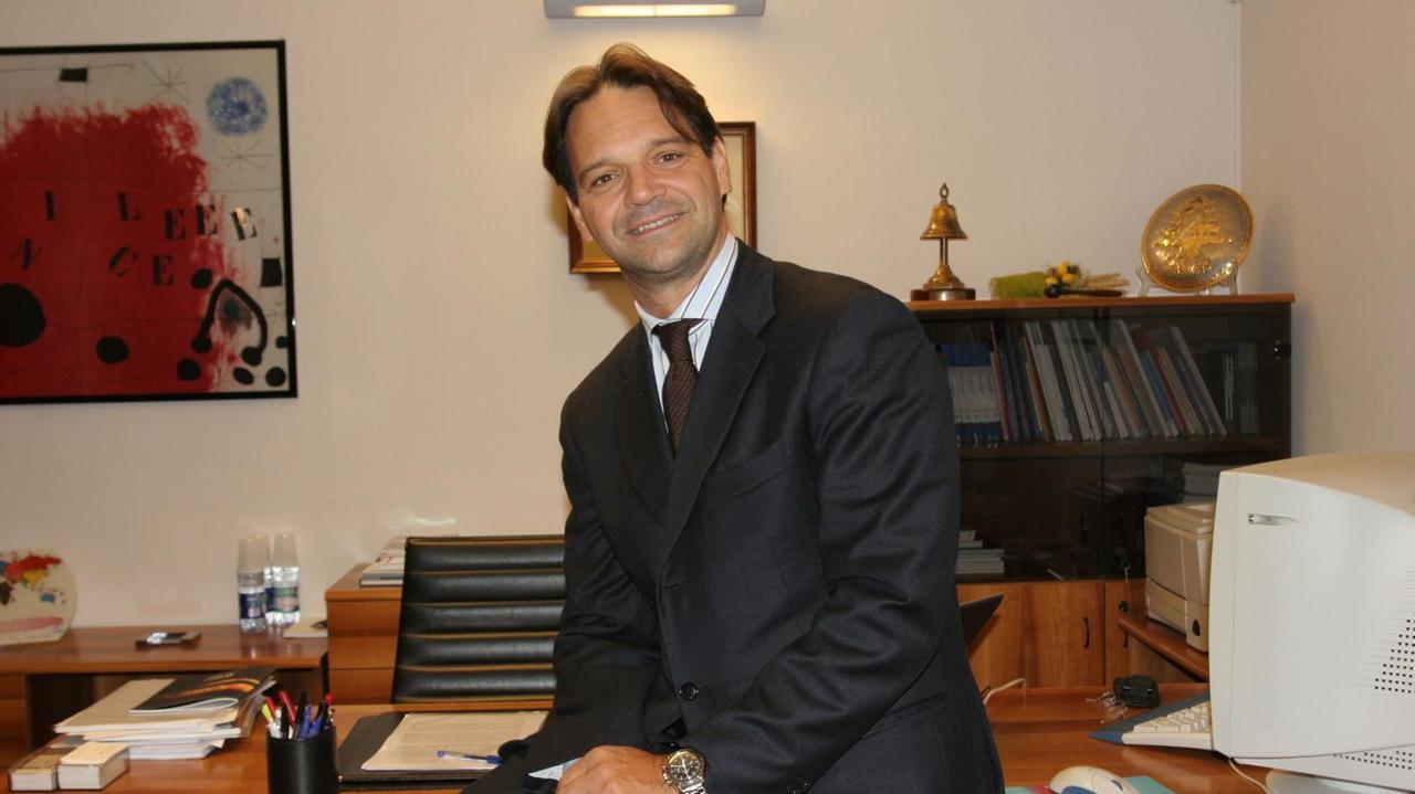 Carlo Longo quando era presidente della Camera di commercio