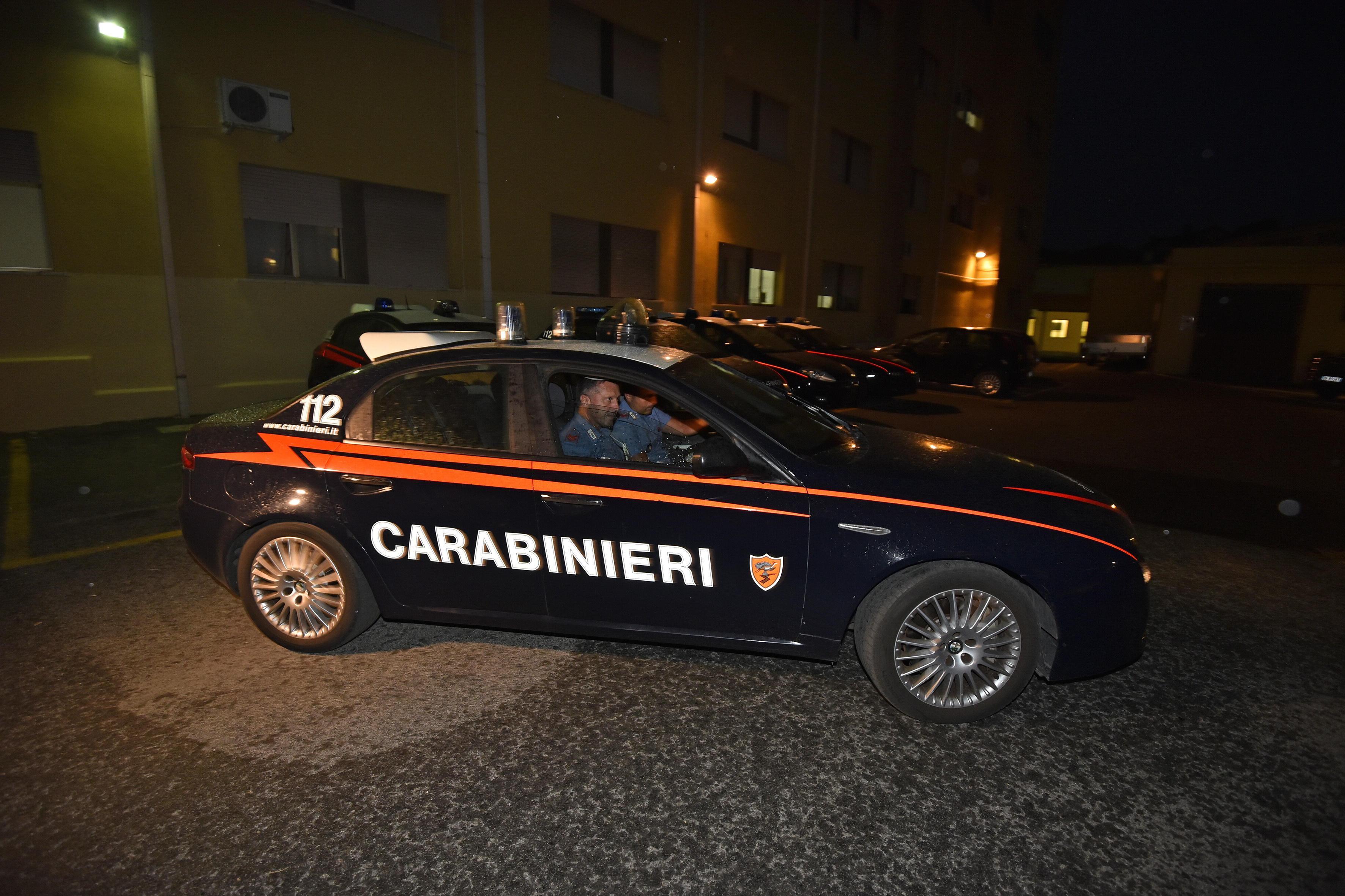Un controllo dei carabinieri