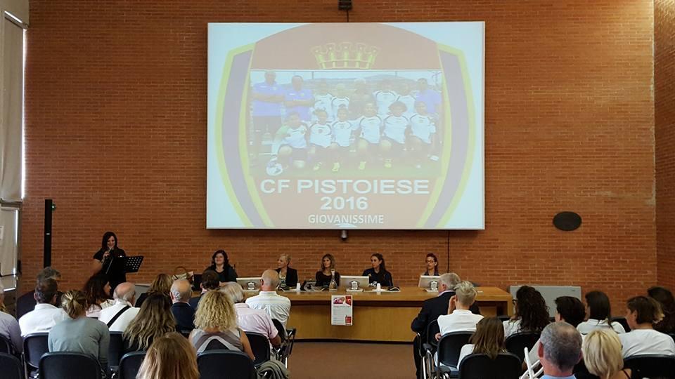 Sfilata di campionesse al battesimo della CF Pistoiese