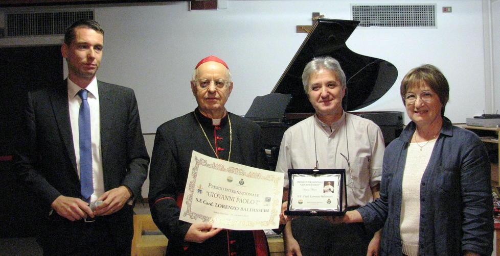Il cardinale pianista premiato a Belluno 