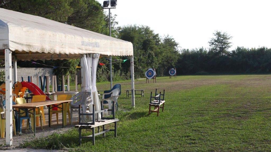 Il campo sportivo per il tiro con l'arco al Magazzeno