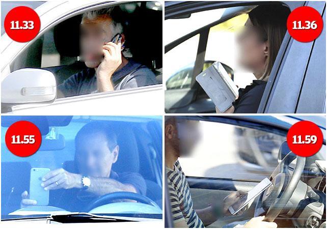 Sms, selfie, chiamate: in mezz’ora beccati 36 automobilisti indisciplinati