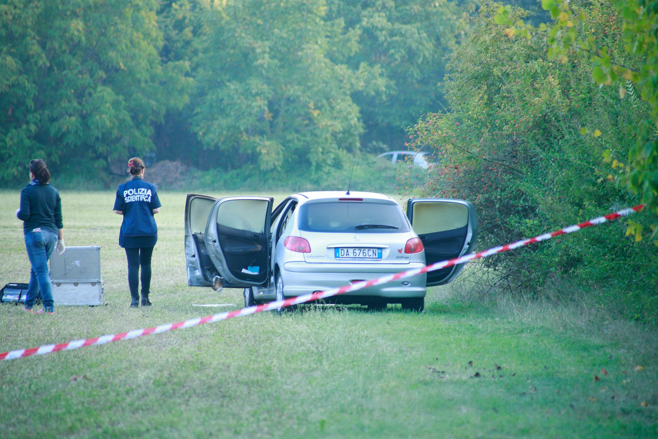 Il luogo del ritrovamento del cadavere ad Albareto