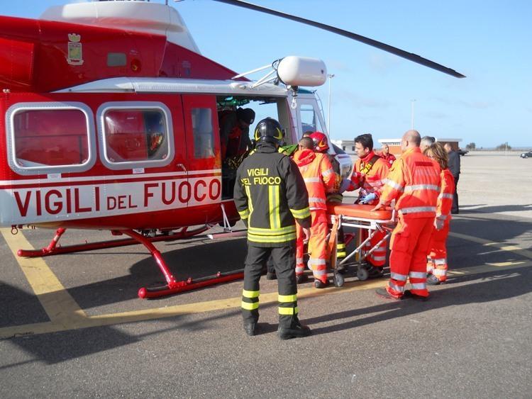 L'elisoccorso dei Vigili del fuoco (repertorio)