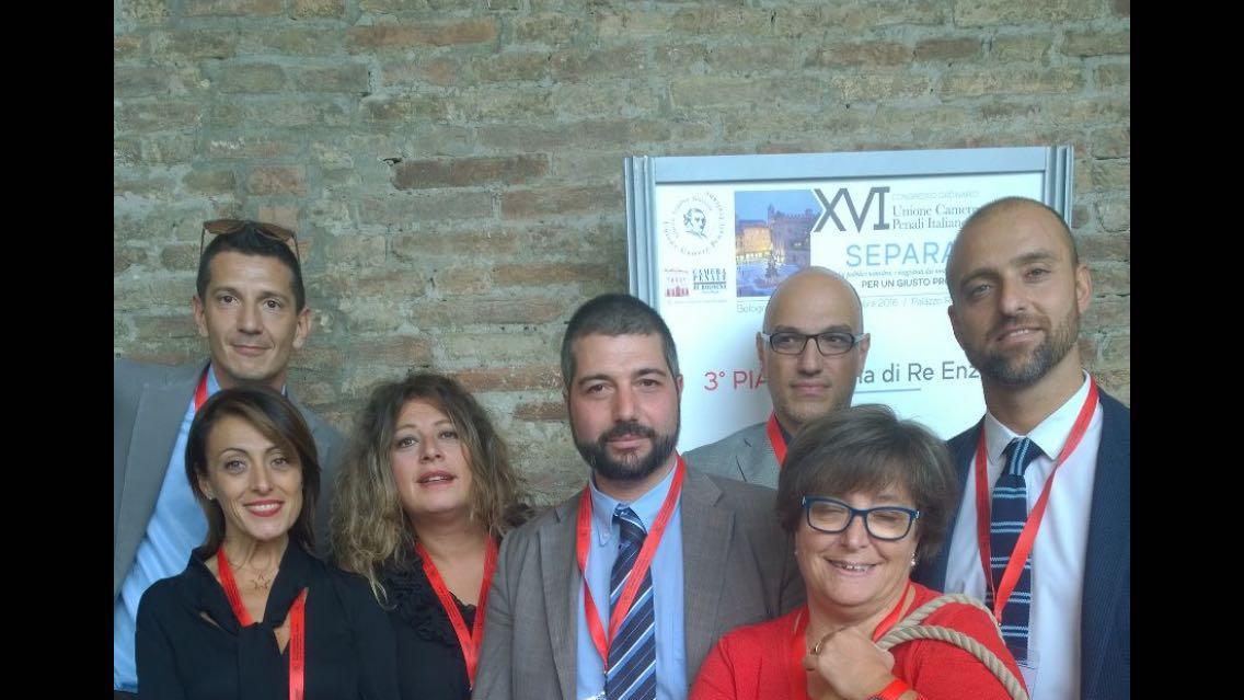 Da sinistra gli avvocati Zarra, Caputo, Antonelli, Carvelli, Cariello, Bresciani e Niccoli