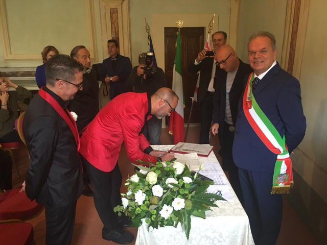Il matrimonio in Comune a Montemurlo tra Stefano e Giovanni