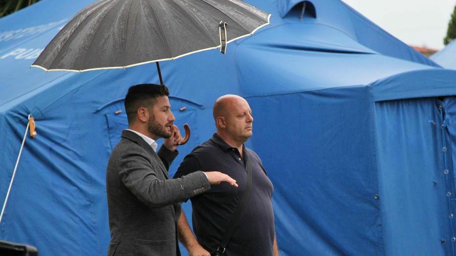 Totato (FdI) visita il campo per i migranti ormai vuoto