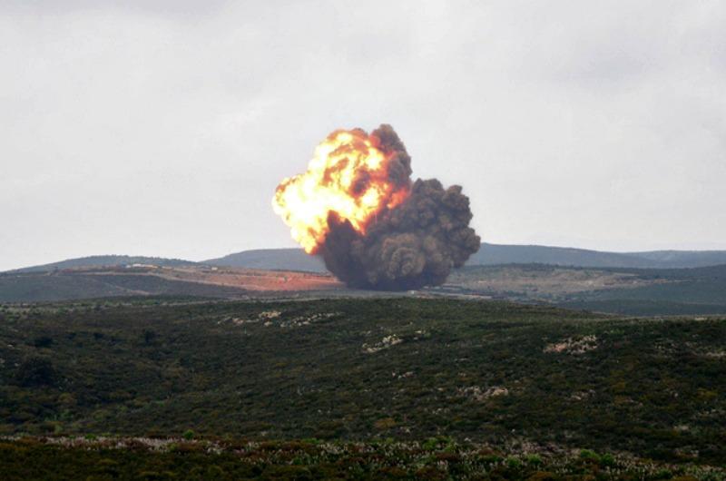 Un test nel Poligono militare di Quirra