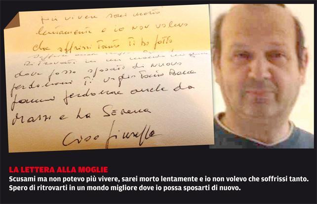 L'imprenditore edile e la lettera scritta alla moglie