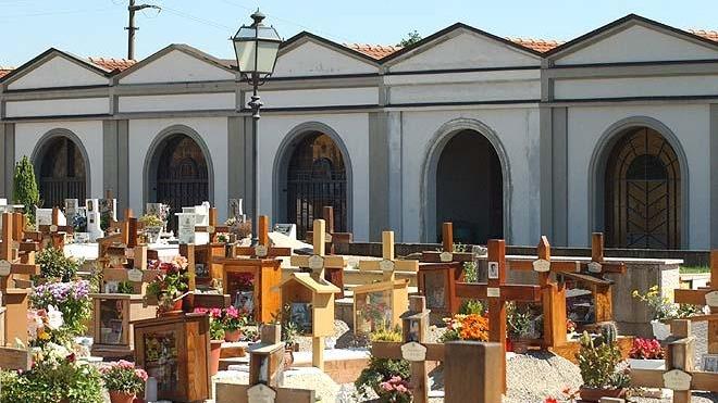 Una veduta del cimitero di Agliana