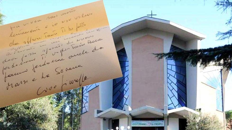 La chiesa di Bonascola e la lettera lasciata dall'imprenditore alle moglie