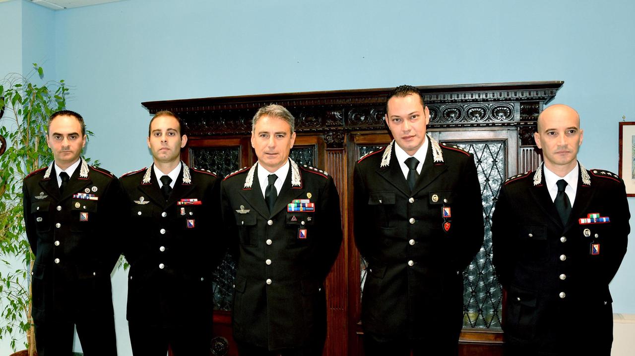 I nuovi comandanti dei carabinieri