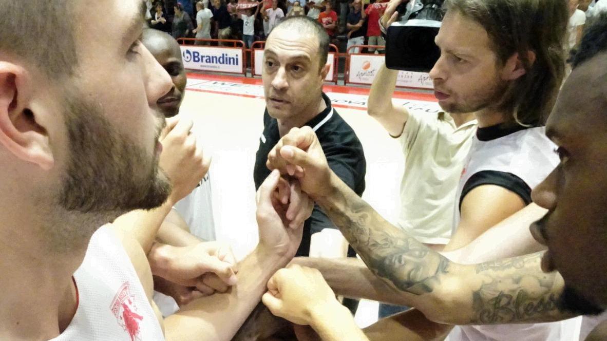 Coach Esposito e i suoi giocatori