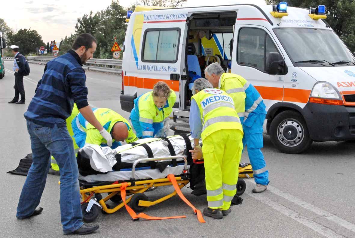 Un intervento della Misericordia di Quarrata (archivio)