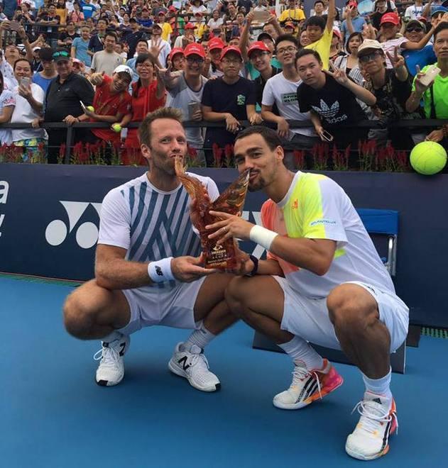Fognini re a Shenzhen Vince il torneo di doppio in coppia con Lindstedt 