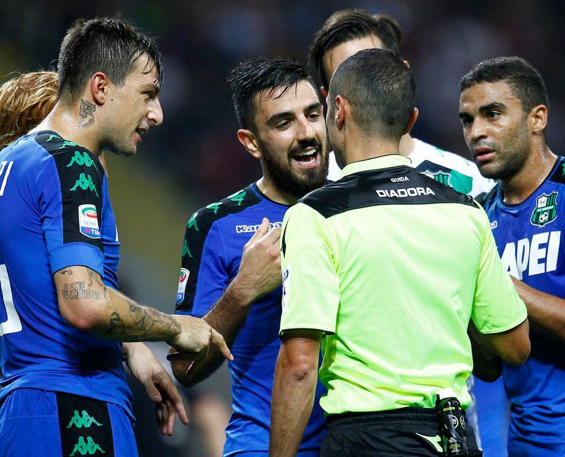 L’arbitro Guida il Milan Il Sassuolo defraudato 
