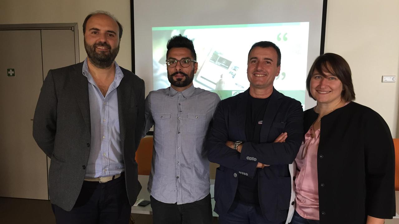 Da sinistra Ascanio Marradi, Alessio Santacroce, Mauro Lassi e Benedetta Squittieri