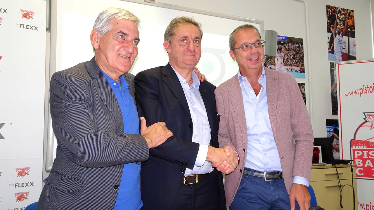 La presentazione della Fabo nuovo gold sponsor del Pistoia Basket