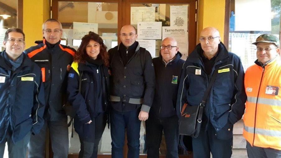Una delegazione reggiana porta aiuti a Montegallo