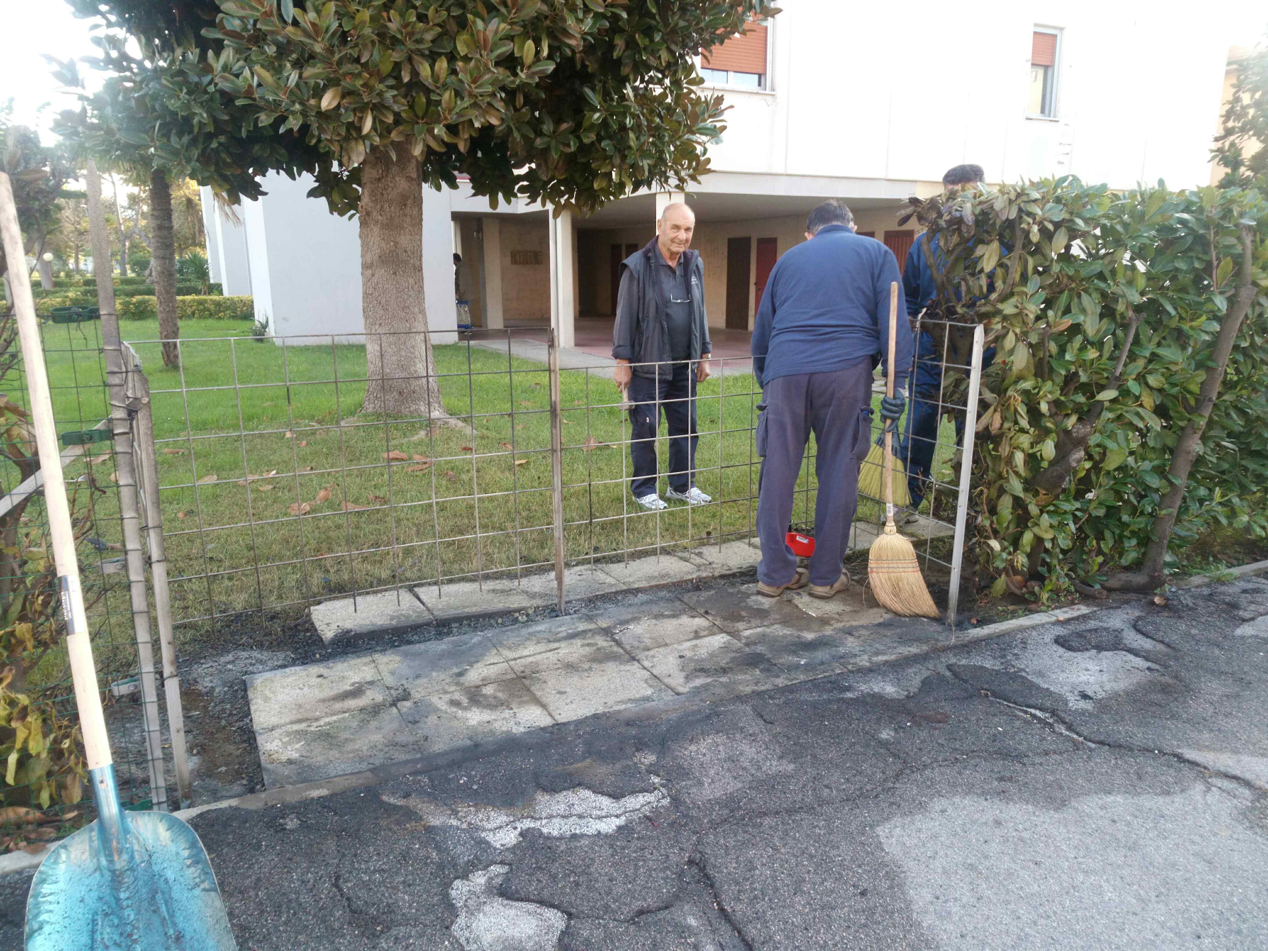 Il luogo dove è avvenuto uno degli incendi