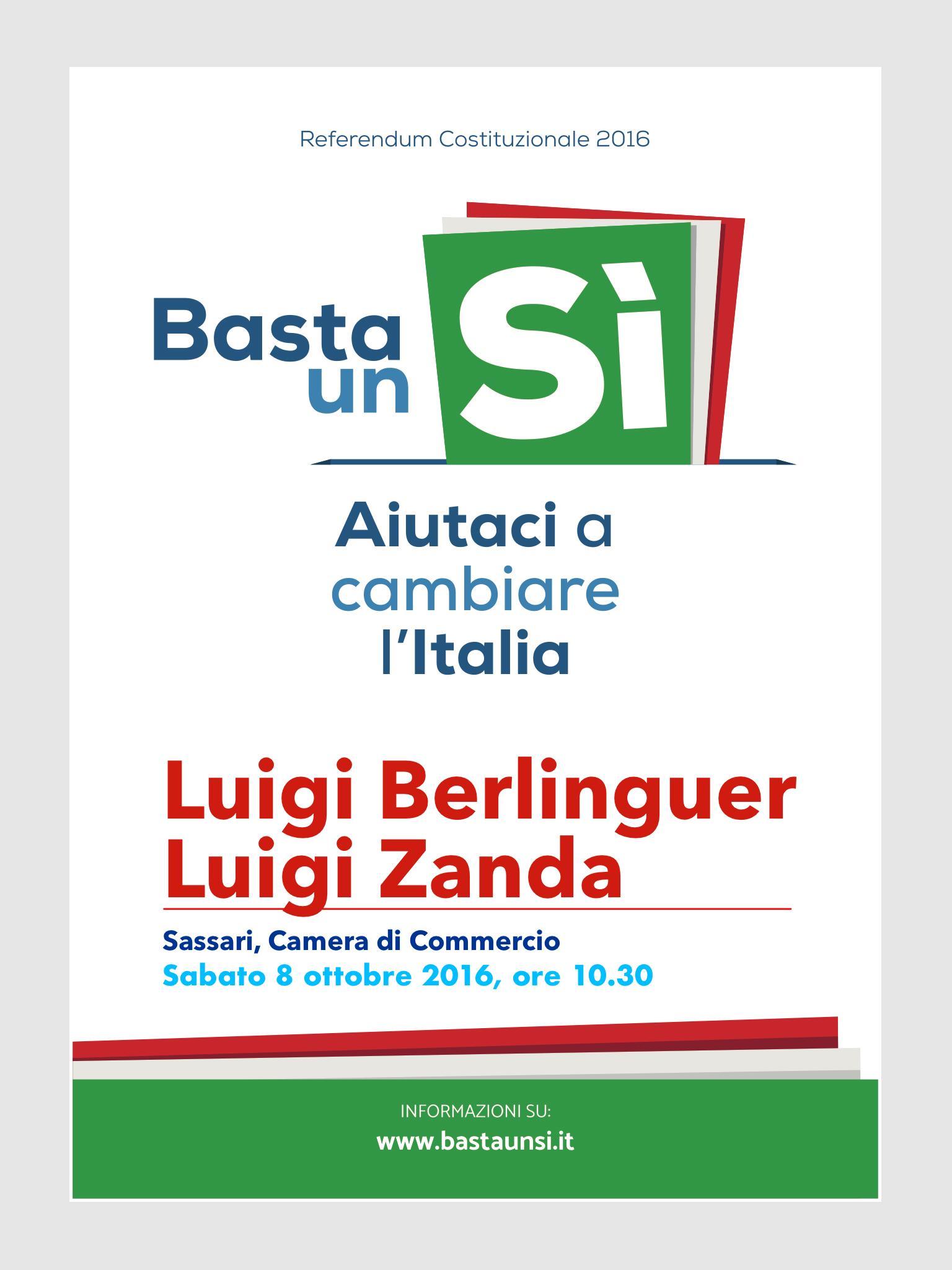 Riforme costituzionali, Berlinguer e Zanda a Sassari
