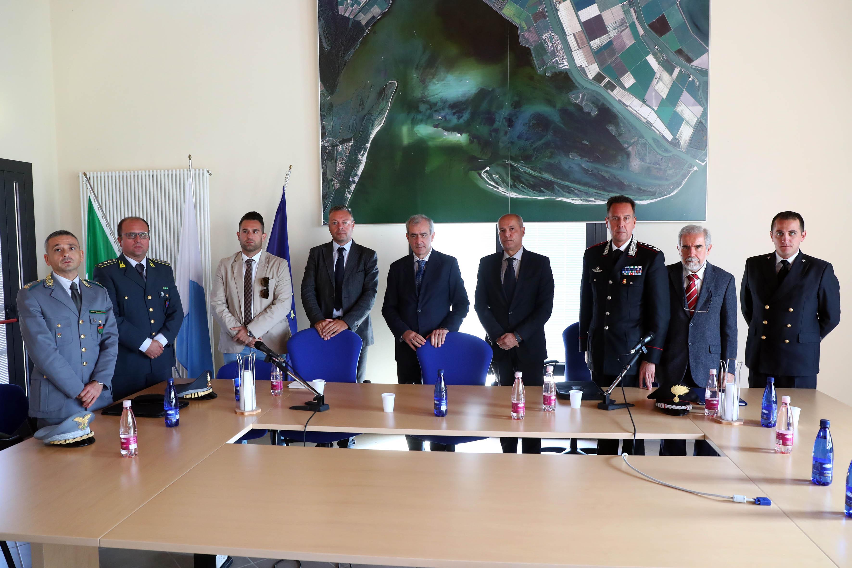 Il comitato ordine e sicurezza riunito a Goro