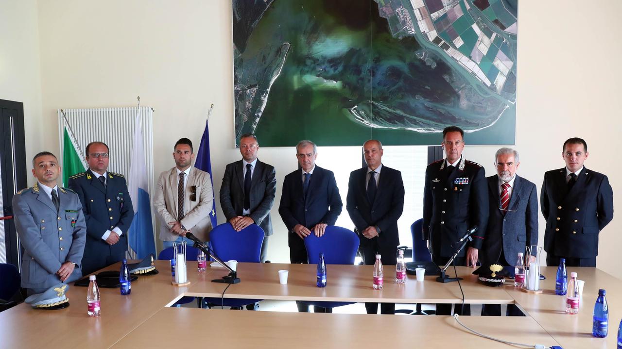 Il comitato ordine e sicurezza riunito a Goro