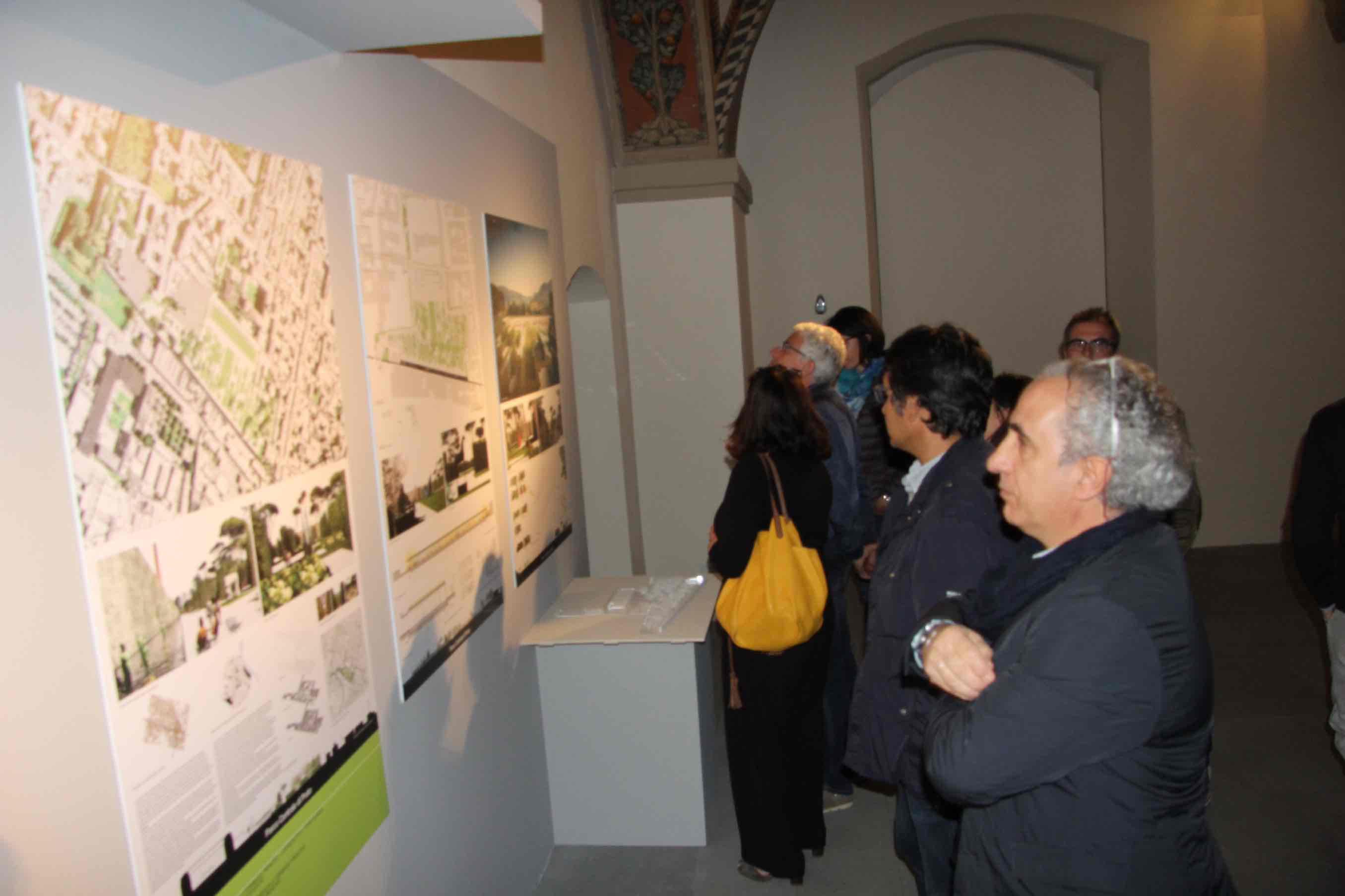 La mostra dei progetti del Parco centrale a Palazzo Pretorio (foto Batavia)
