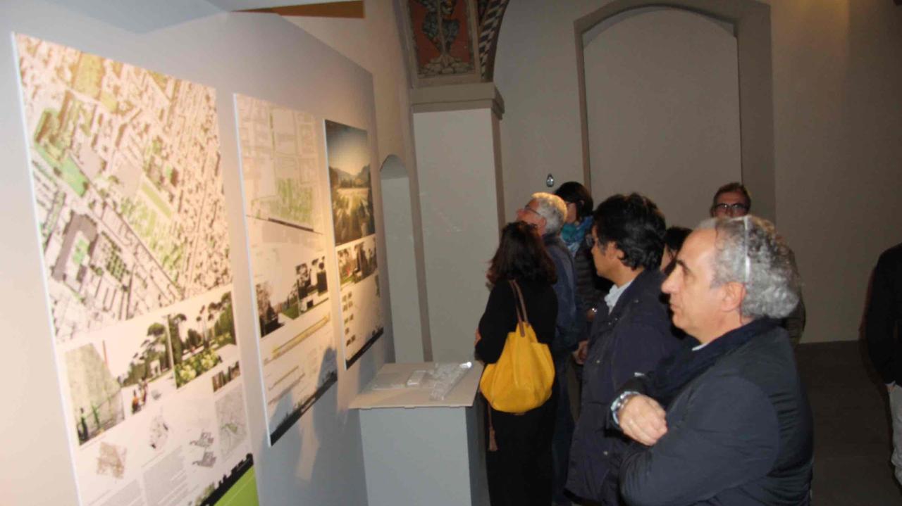 La mostra dei progetti del Parco centrale a Palazzo Pretorio (foto Batavia)