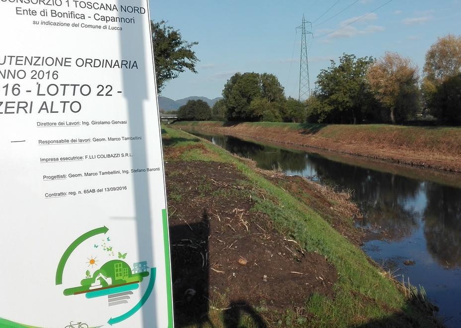 Cantieri aperti su canali e torrenti 