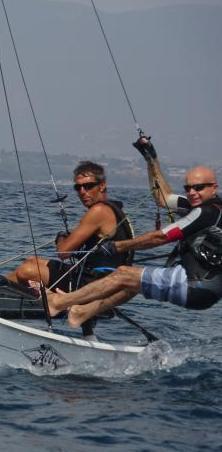 Gessa e Dessy campioni sardi Hobie Cat 16