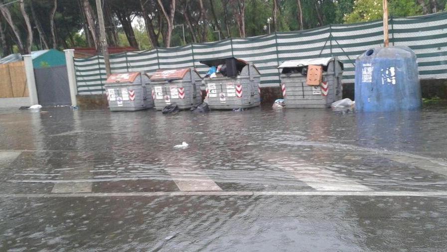 Cumuli di rifiuti nel Lavello e strade allagate a Partaccia