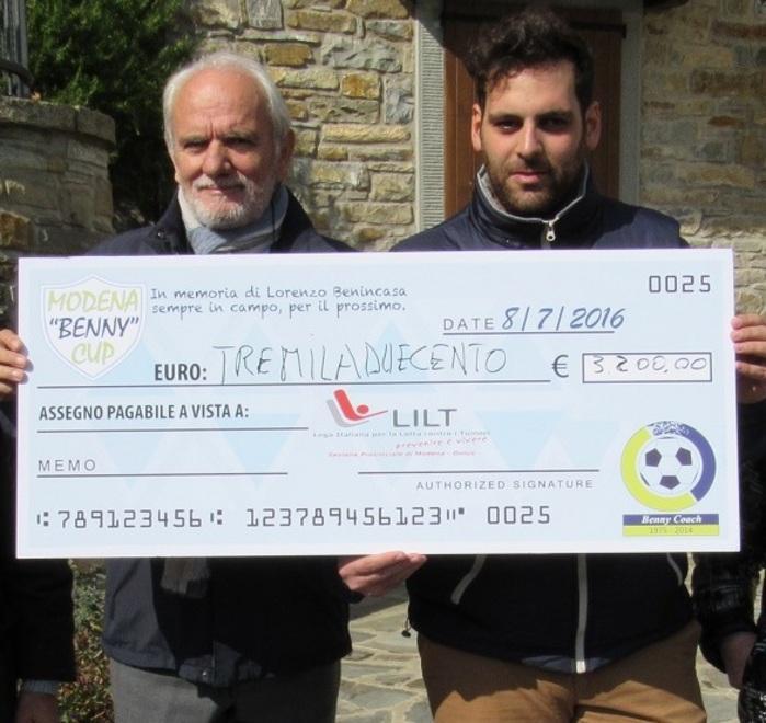 E il torneo di calcio dona più di 3mila euro