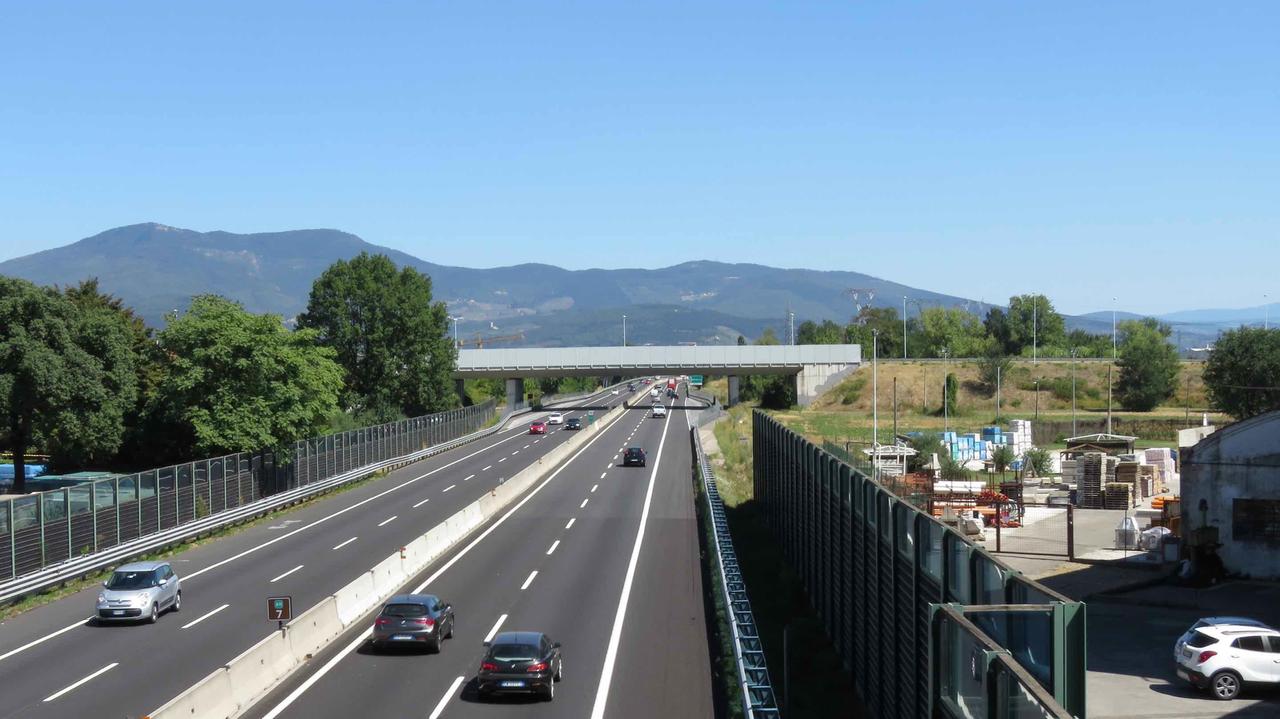 Un tratto dell'autostrada Firenze-mare