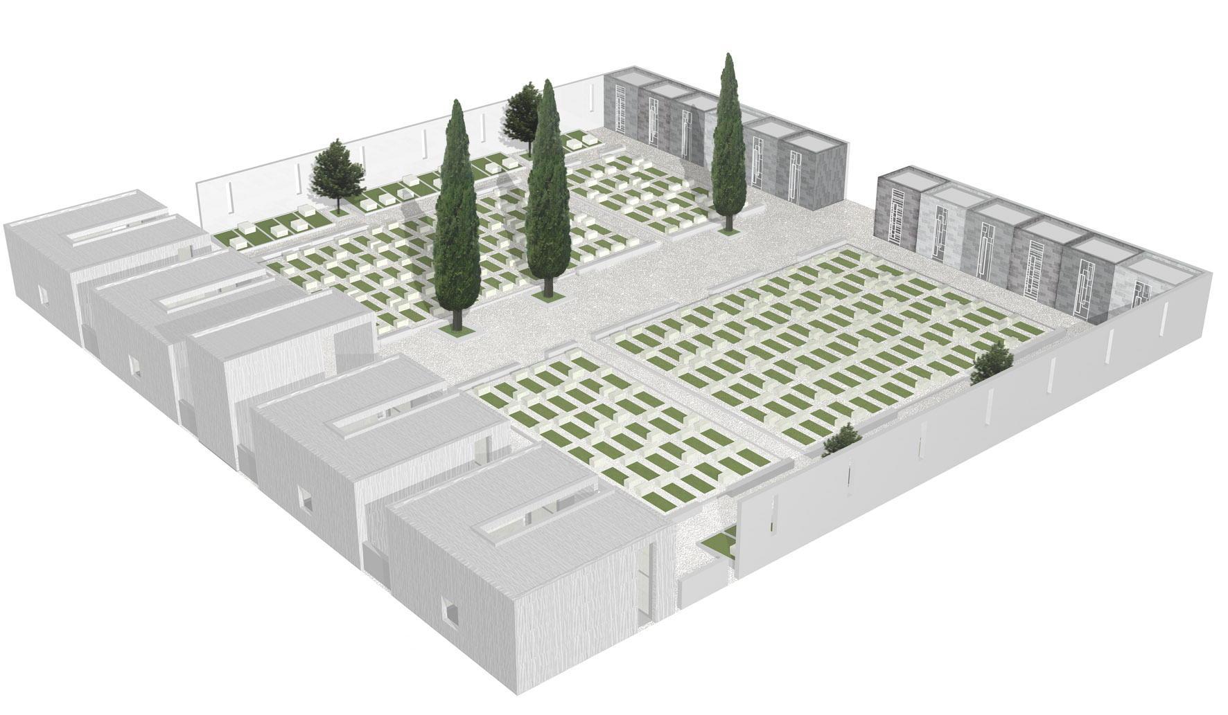 Il progetto di ampliamento del cimitero di Iolo