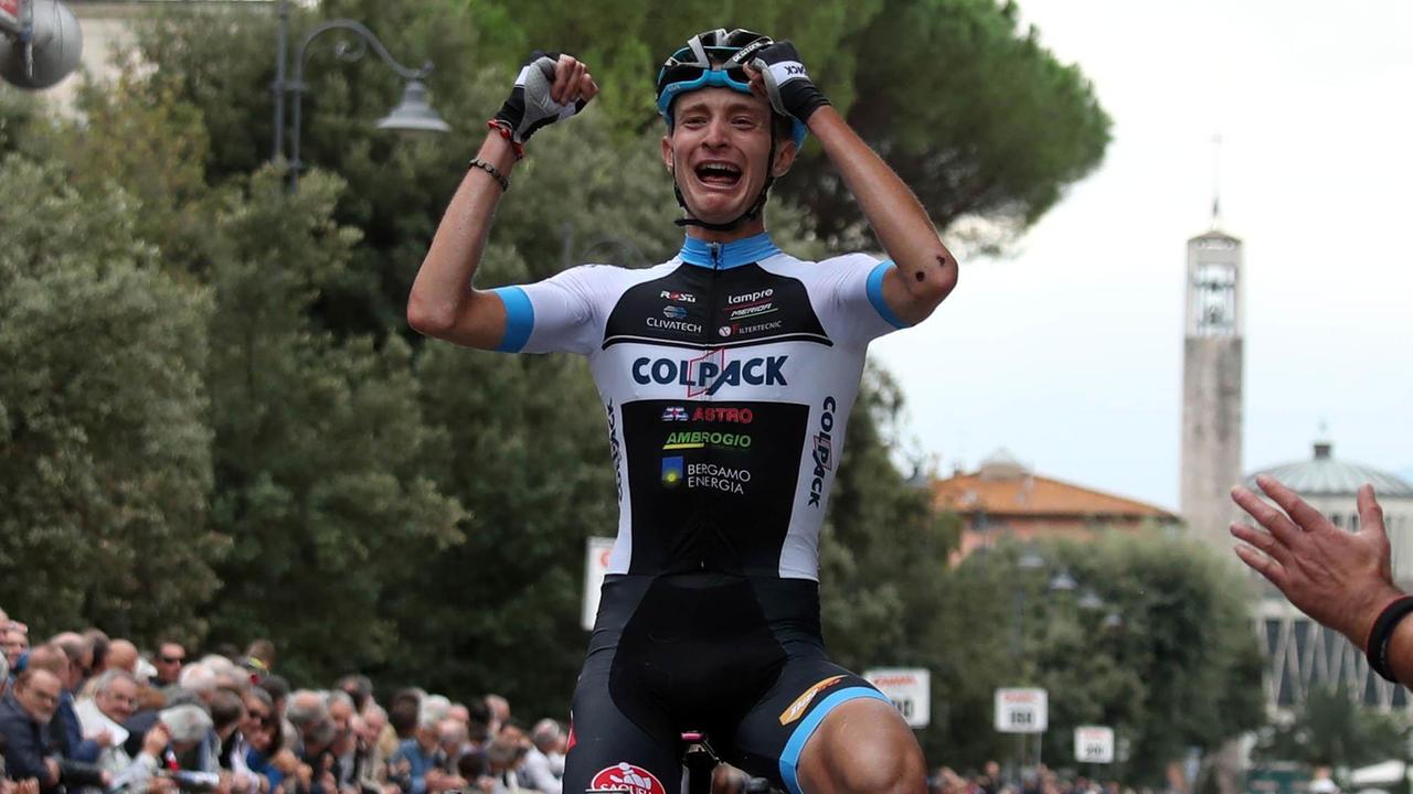 Umberto Orsii taglia il traguardo del Gp Del Rosso (Foto Nucci)