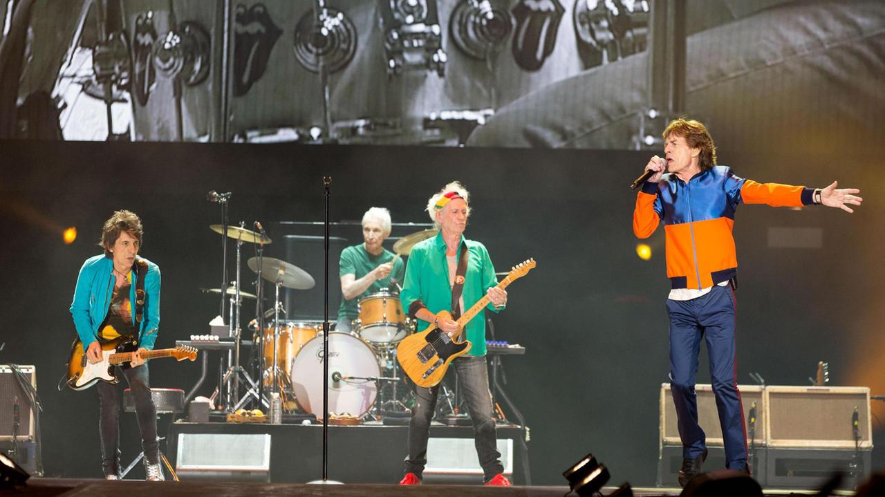 I Rolling Stones sul palco in California