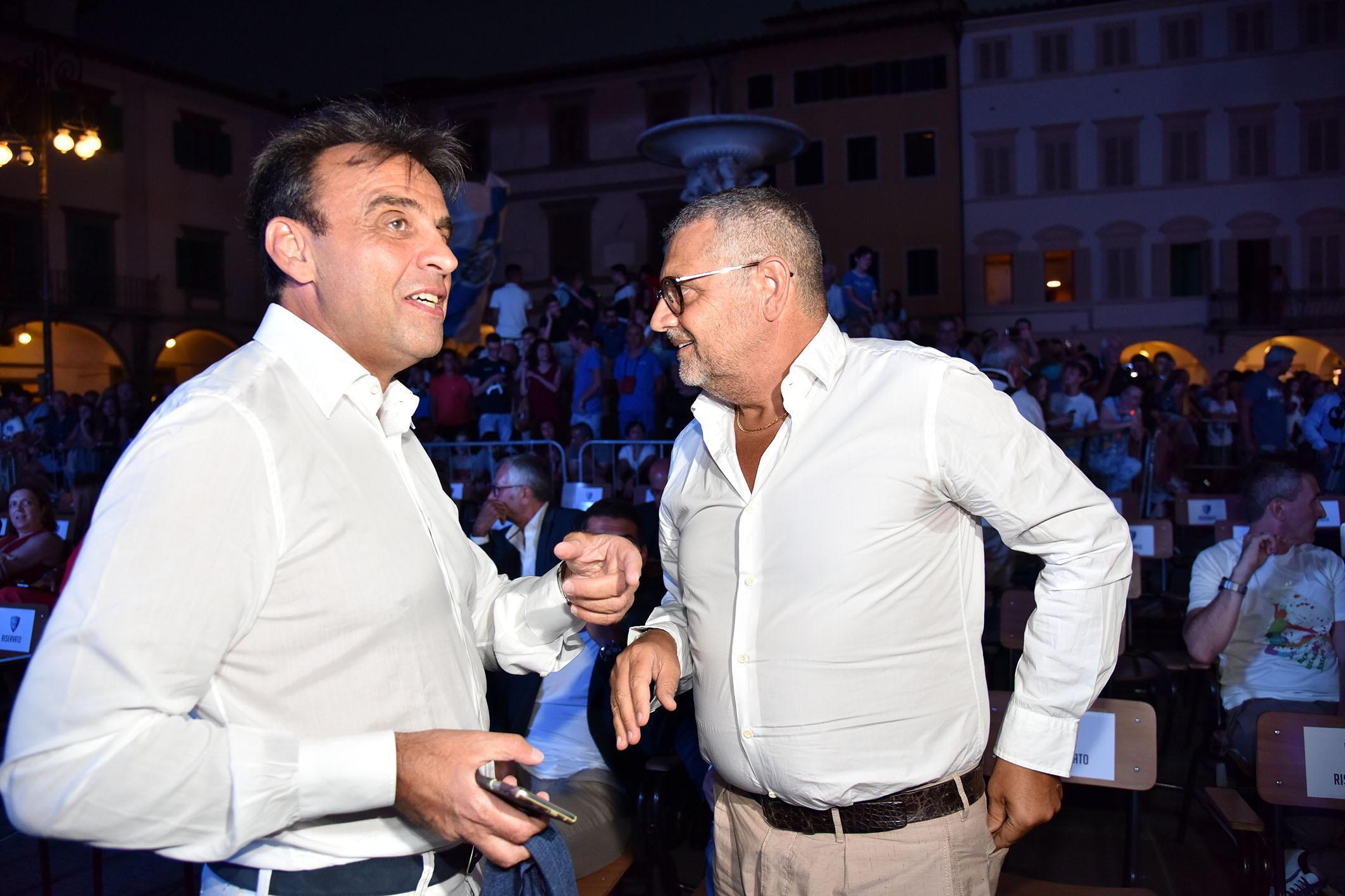 Il presidente Corsi e l'ad Ghelfi (foto agenzia Carlo Sestini)
