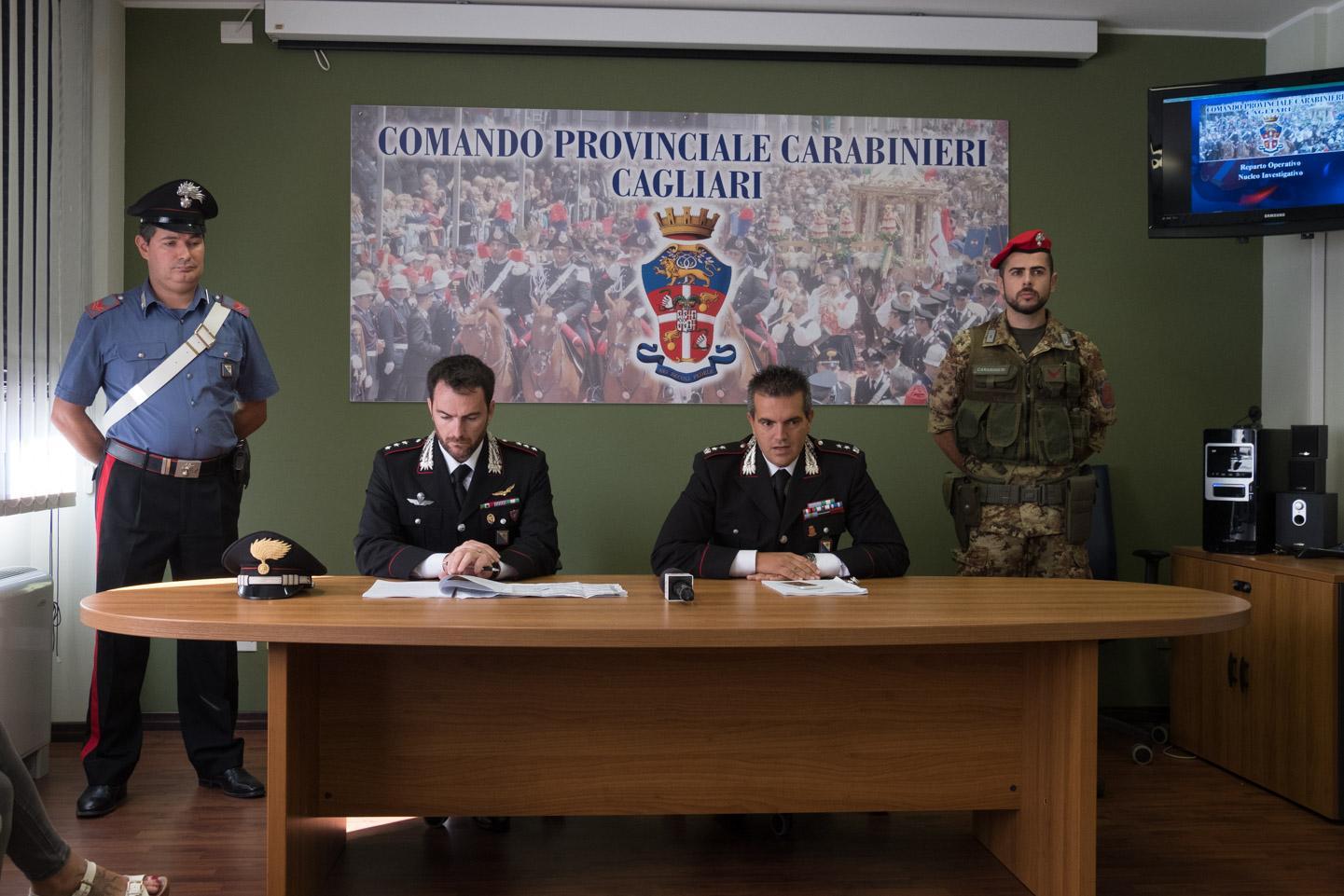 Il capitano Michele Cappa e il colonnello Ivan Giorno (foto Mario Rosas)