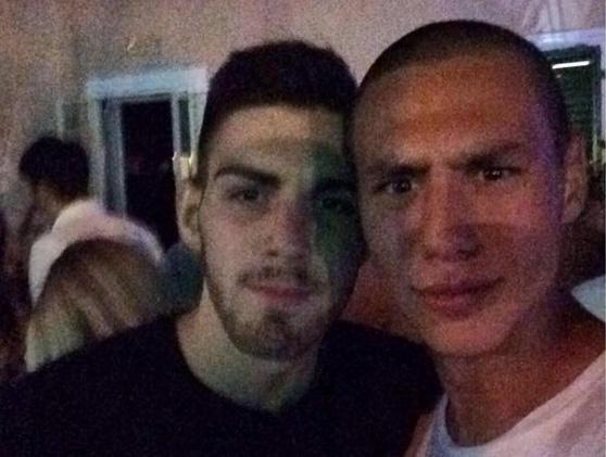 Da destra Josef e l'amico Vieri da una foto da Facebook