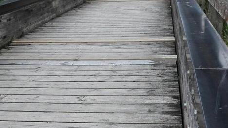 Pista ciclopedonale nel degrado
