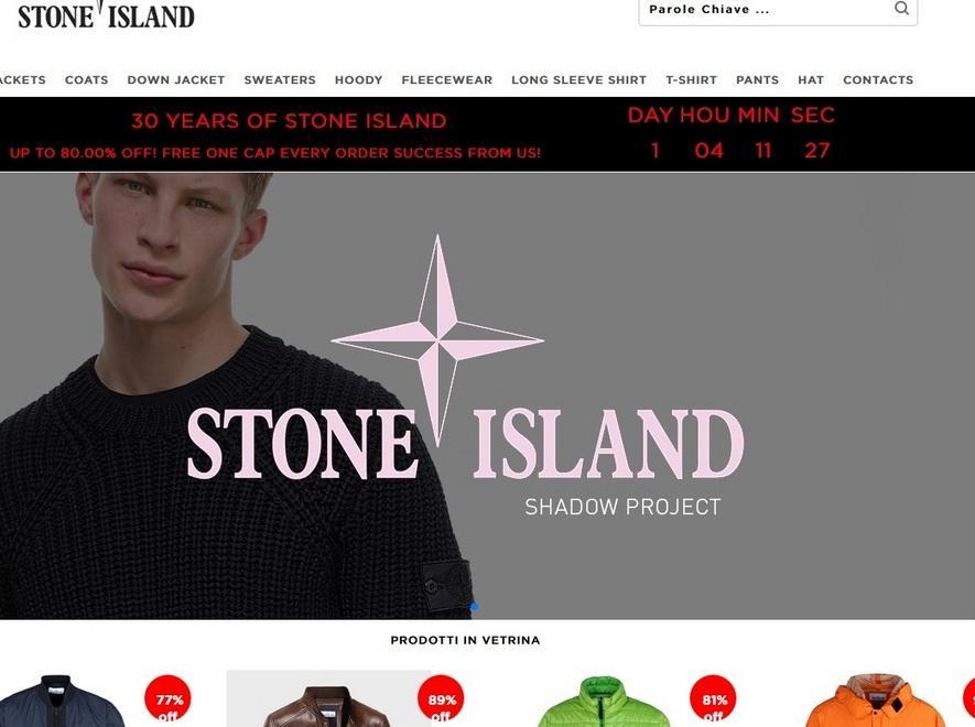 Ravarino, sito falso vende capi Stone Island 