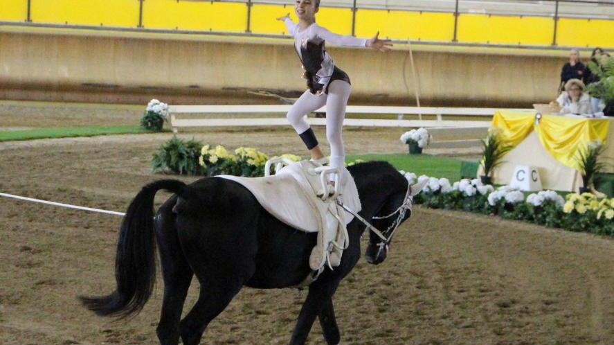 Volteggio equestre, Giorgia campionessa