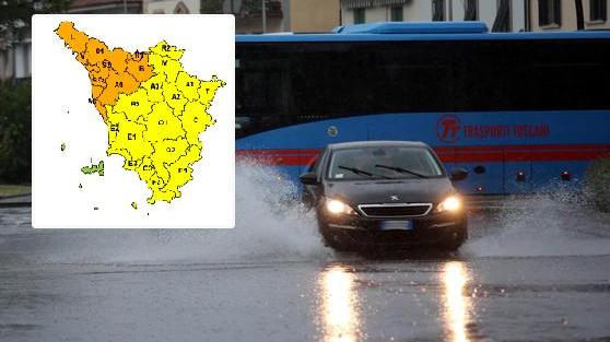 Maltempo in Toscana, scatta l'allerta arancione