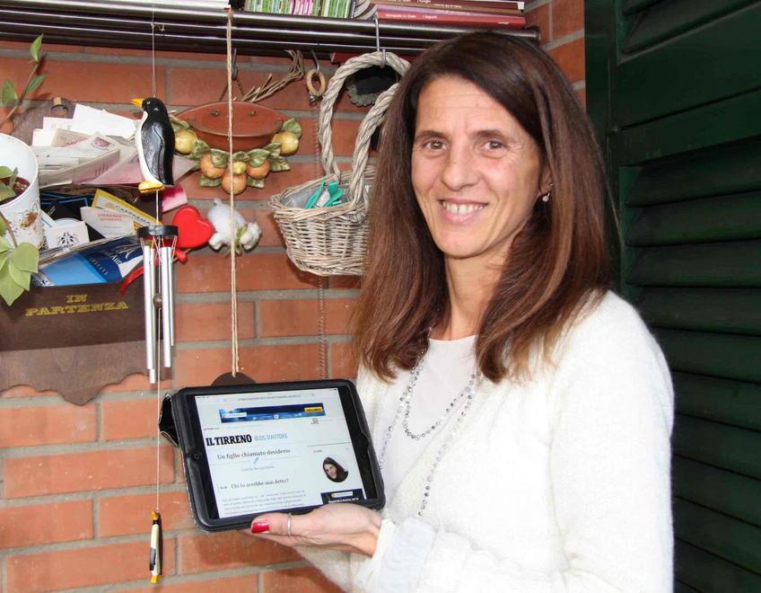 Camilla Bernacchioni nella sua casa