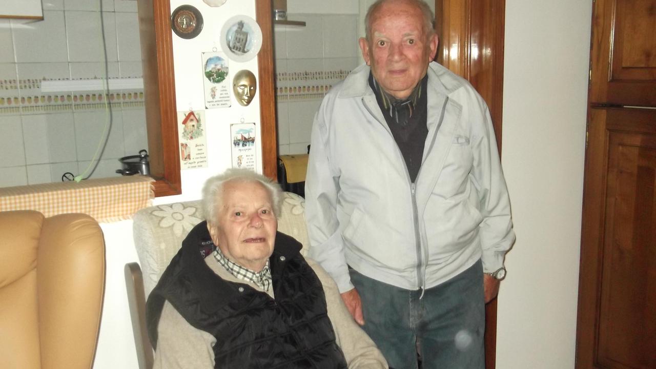 I due amici: da sinistra Renzo Bianconi e a destra Pietro Marchetti
