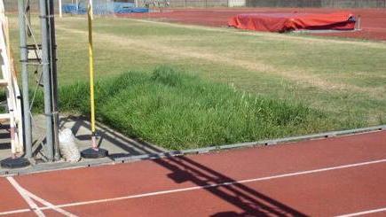 La pista d'atletica dello stadio